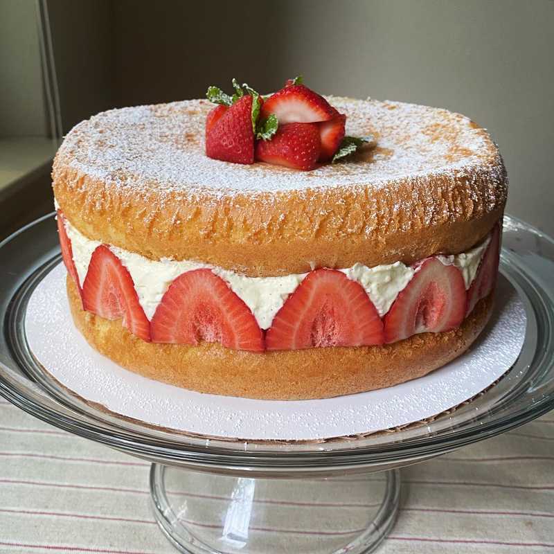 when people ask me about summer plans 🍓 
.
.
.
#fraisiercake #strawberryseason #strawberrycake #homemadecake #summerdessert