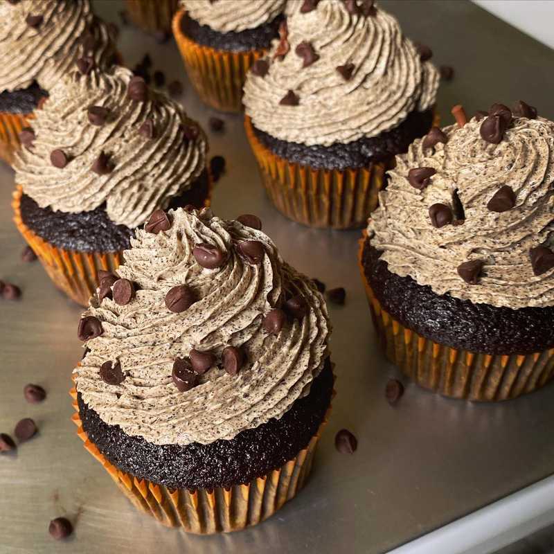 java chip ☕️ 
.
.
.
.
#coffeecupcakes #coffeedessert #homemadecupcakes #javachip #cupcakesofinstagram